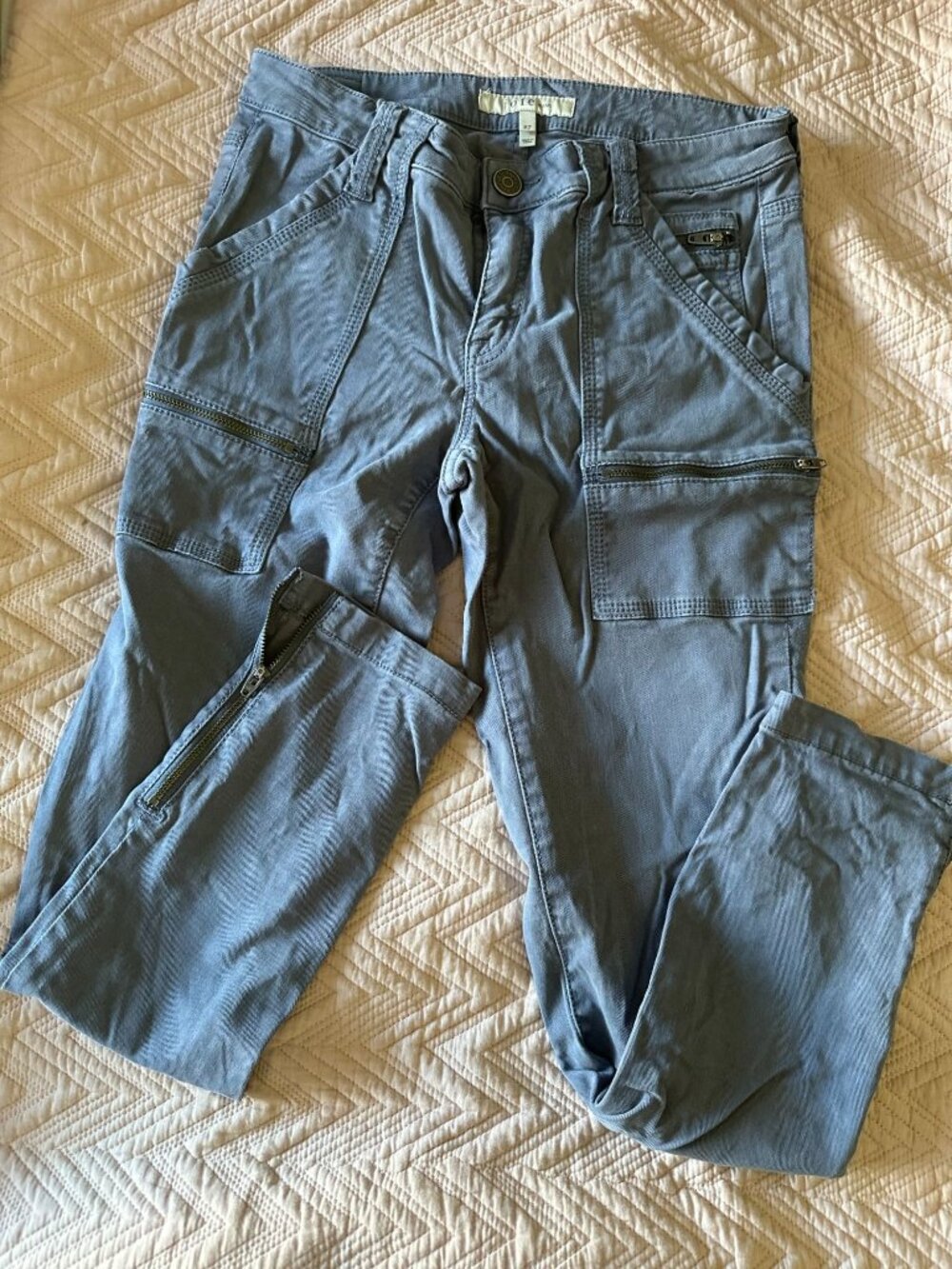 Joie Zippered Skinny Ankle Cargo Pants Size 27